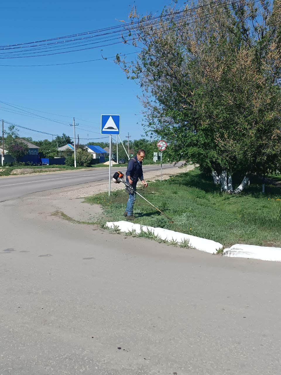Покос травы.